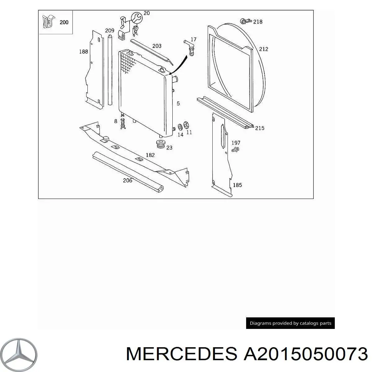  Mercedes A2015050073 precio, desde 9,44 EUR