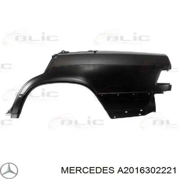 Aleta trasera derecha Mercedes A2016302221 precio, desde 136,49 EUR