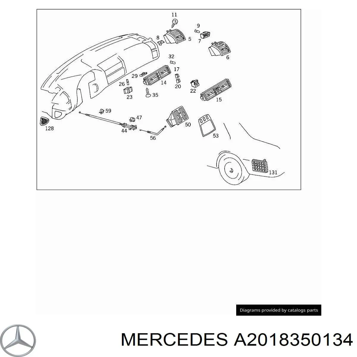  Mercedes A2018350134 precio, desde 3,66 EUR