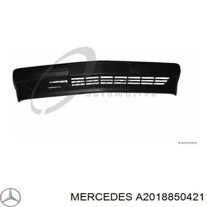 Listón embellecedor/protector, parachoques delantero para Mercedes C (W201)