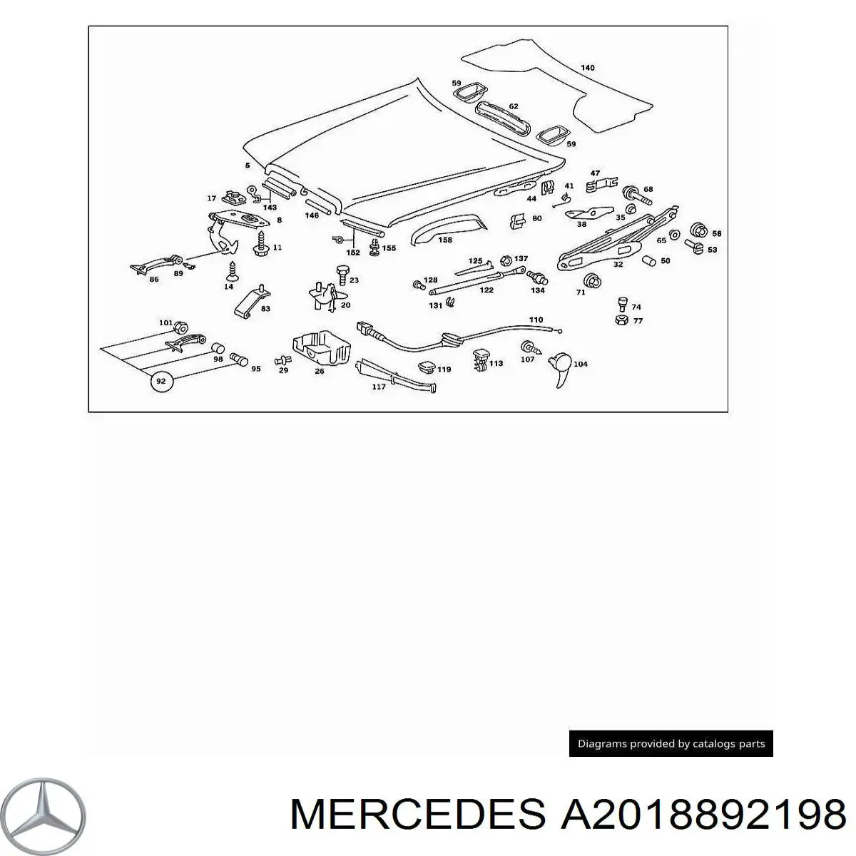  Mercedes A2018892198 precio, desde 7,74 EUR