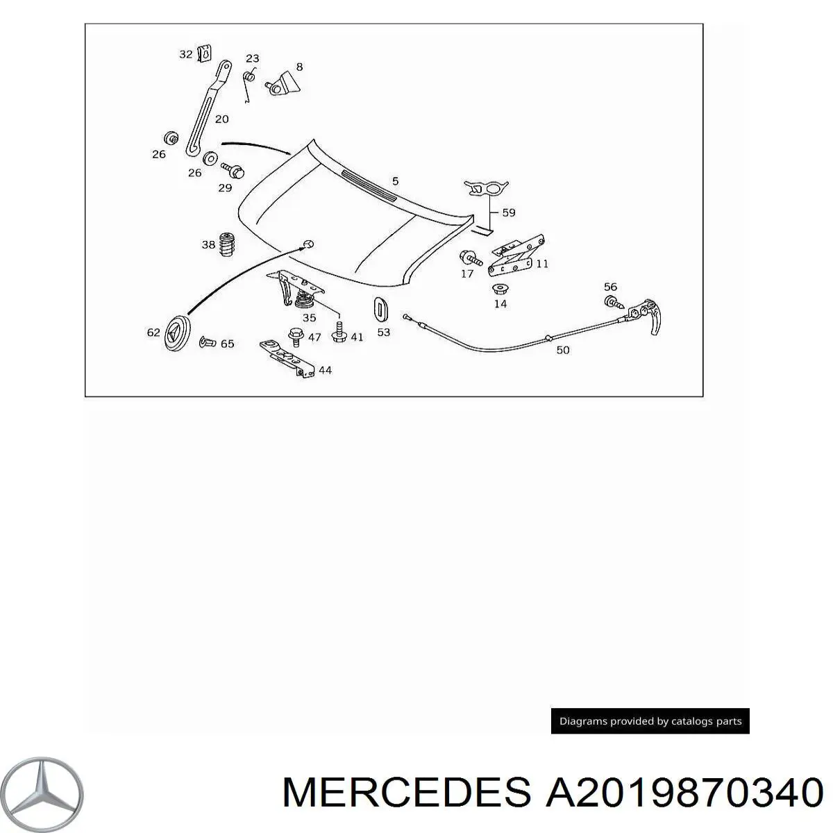 Comprar 2019870340 Mercedes Tope del capó