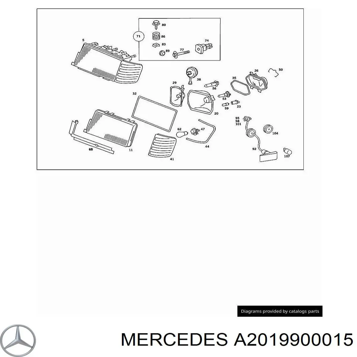 A2019900015 Mercedes 