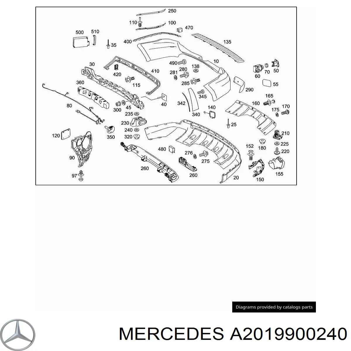  Mercedes A2019900240 precio, desde 2,60 EUR