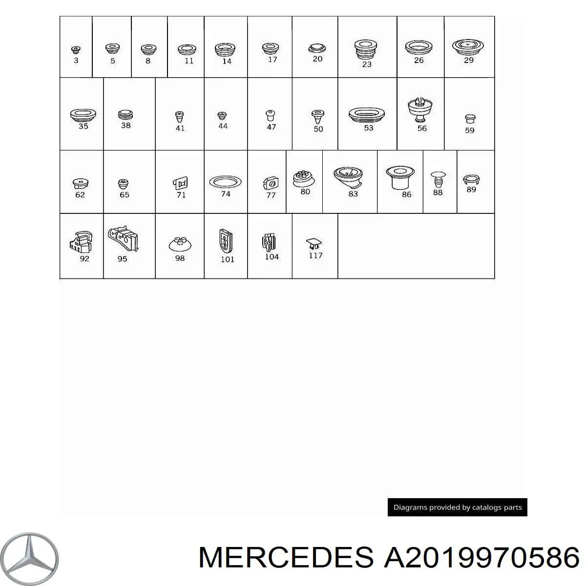  Mercedes A2019970586 precio, desde 35,61 EUR