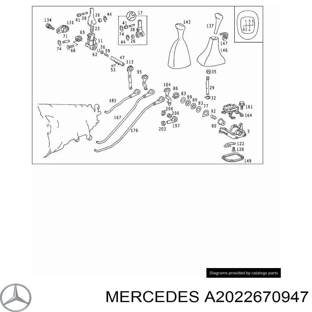  Mercedes A2022670947 precio, desde 15,03 EUR