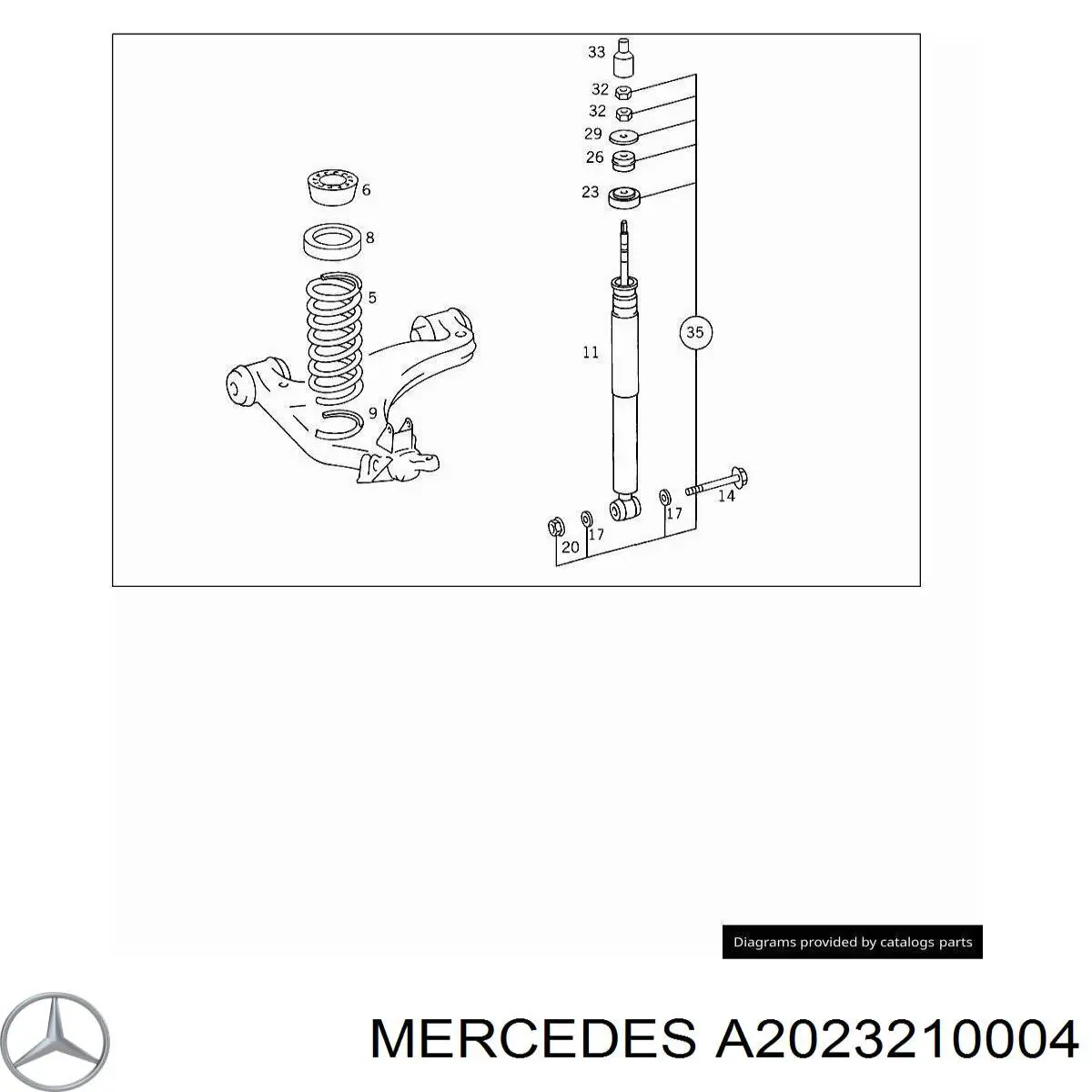 A2023210004 Mercedes Muelle delantero