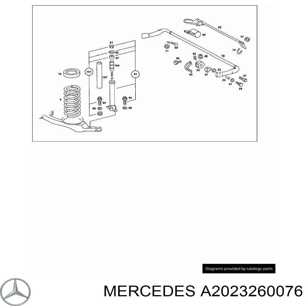  Mercedes A2023260076 precio, desde 5,81 EUR