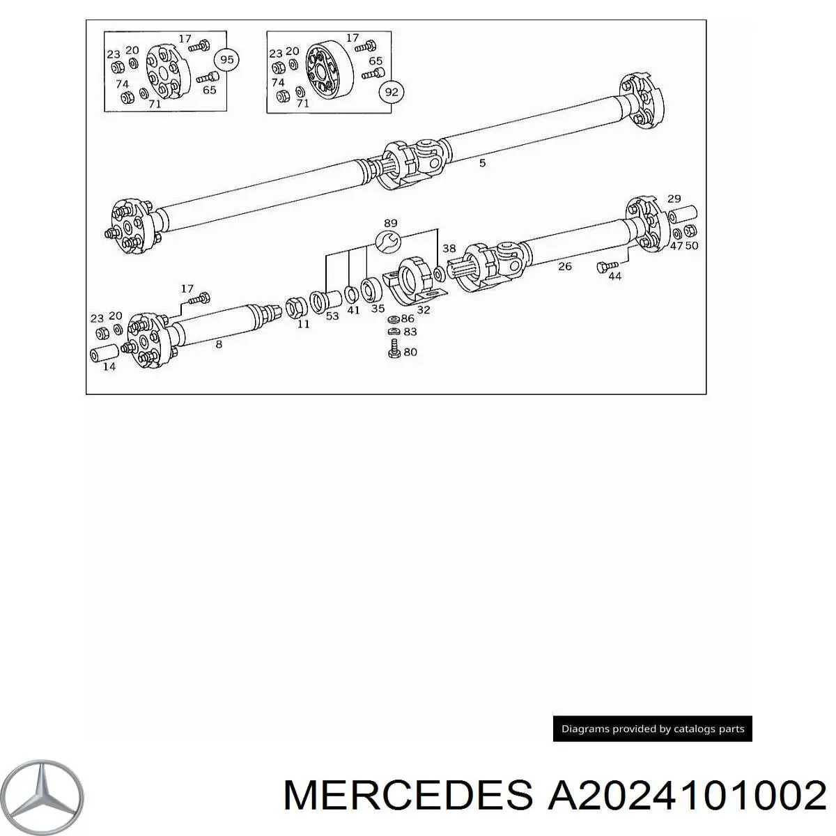 A2024101002 Mercedes faro antiniebla trasero derecho