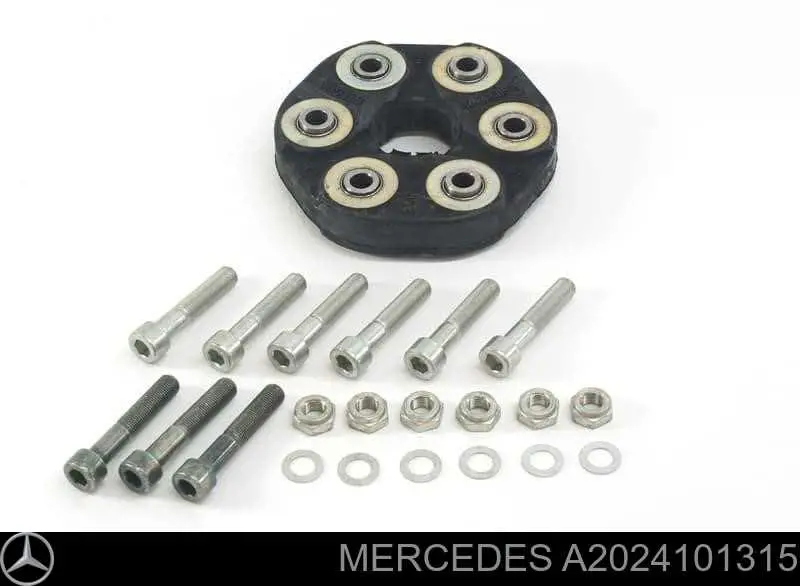 Acoplamiento elástico del cardán delantero/trasero Mercedes A2024101315 precio, desde 47,76 EUR
