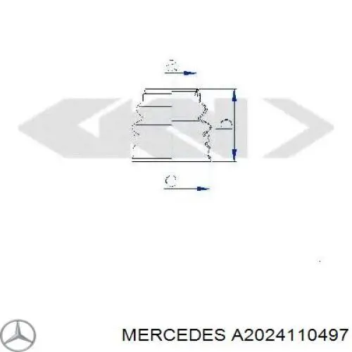 Fuelle de dirección Mercedes C (S202)