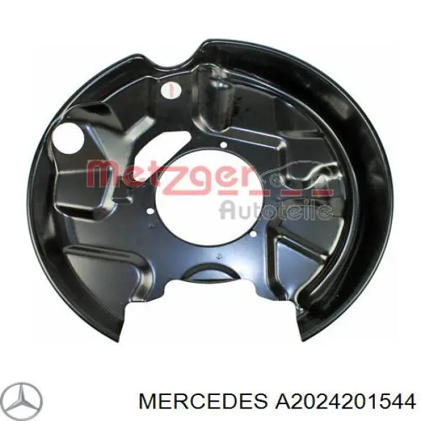 Protector de disco de freno trasero derecho Mercedes A2024201544 precio, desde 26,15 EUR