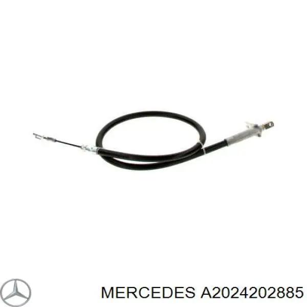 A2024202885 Mercedes cable de freno de mano trasero derecho