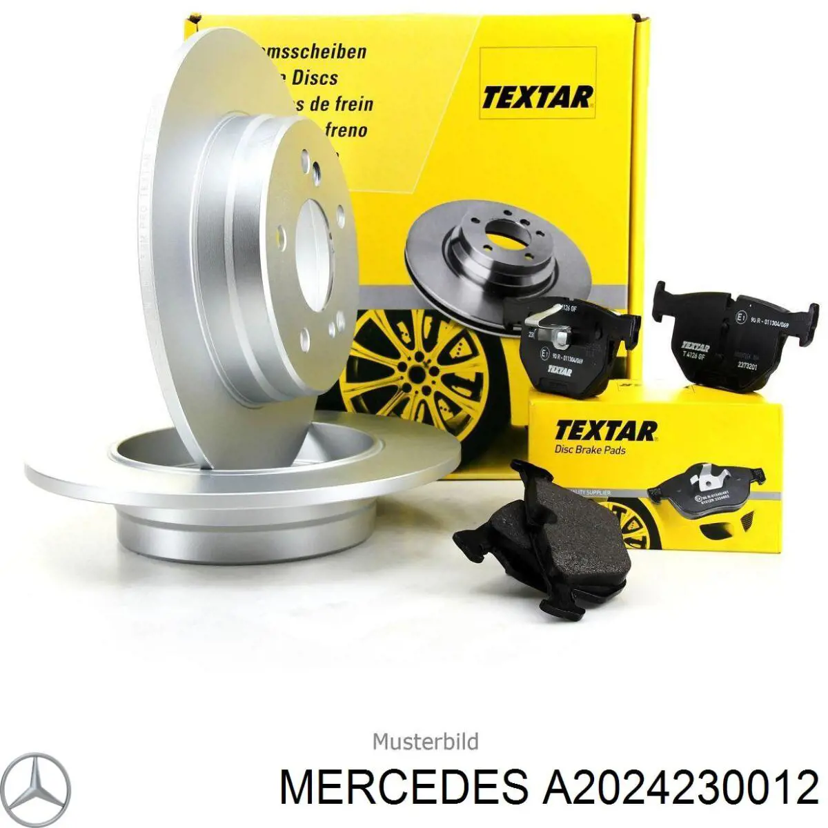 Comprar A2024230012 Mercedes Disco de freno trasero