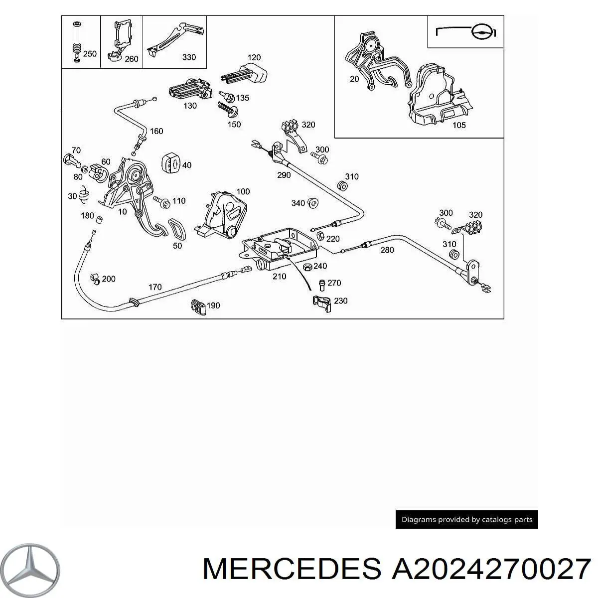  Mercedes A2024270027 precio, desde 8,59 EUR