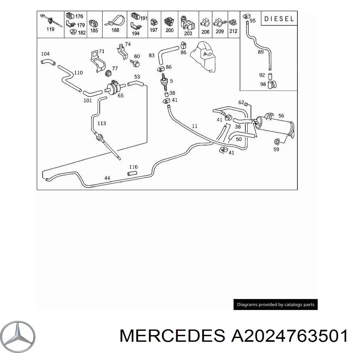 A2024763501 Mercedes 