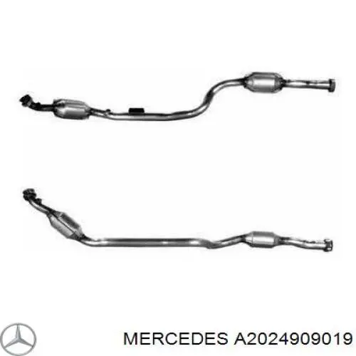 Comprar A2024909019 Mercedes Silenciador delantero