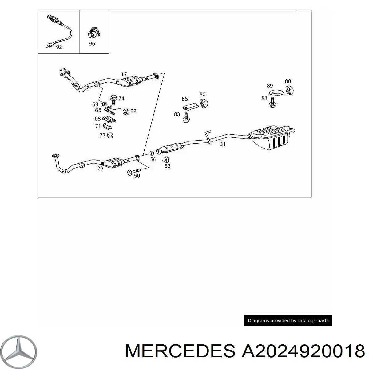  Mercedes A2024920018 precio, desde 27,57 EUR