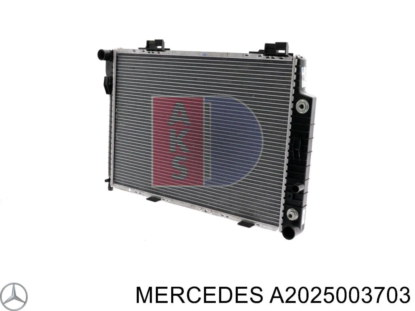 A2025003703 Mercedes radiador refrigeración del motor