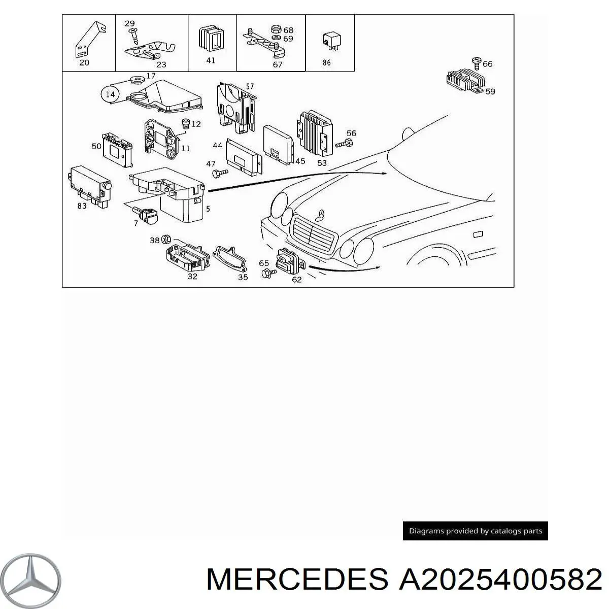  Mercedes A2025400582 precio, desde 56,85 EUR