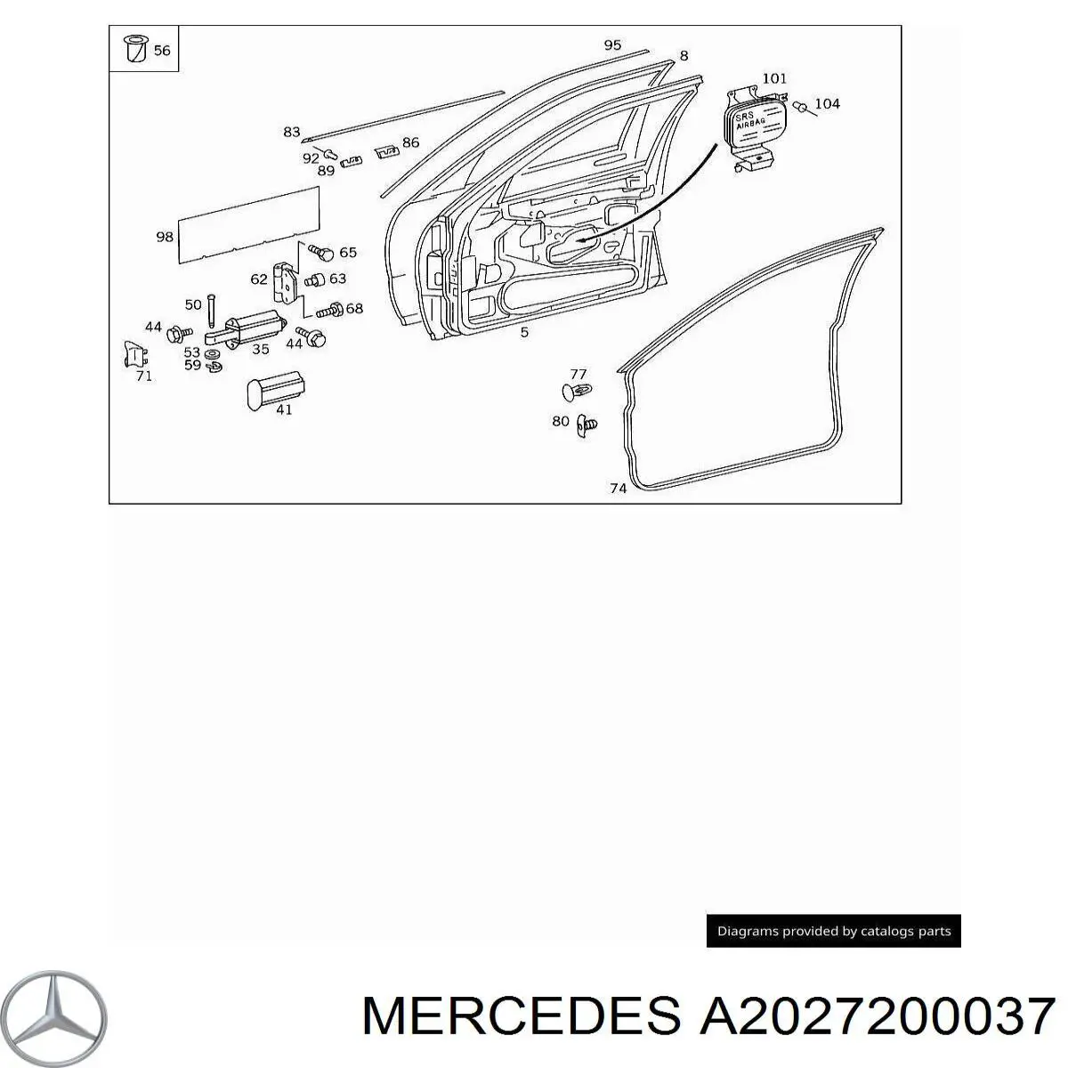  Mercedes A2027200037 precio, desde 46,98 EUR