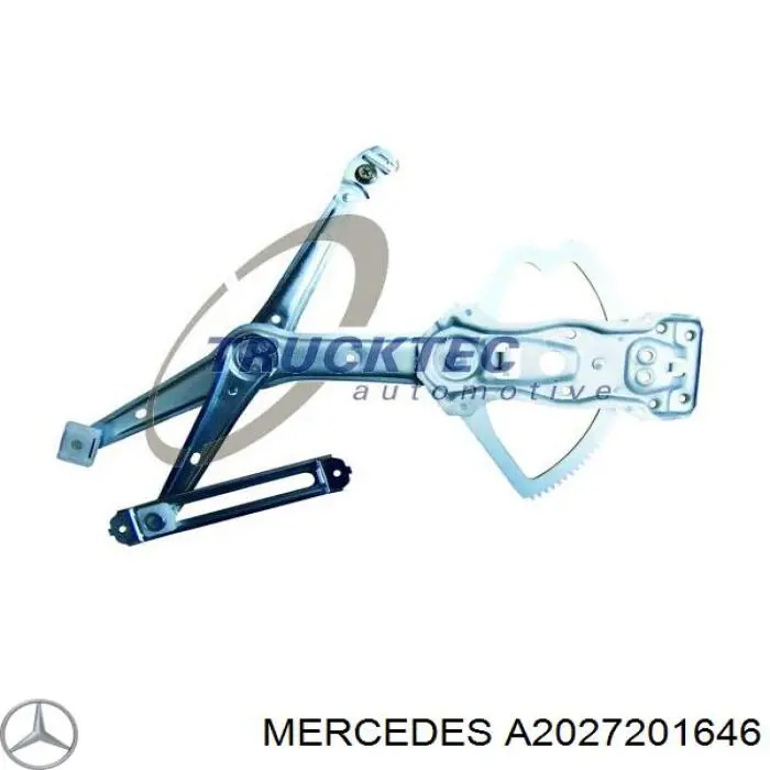 A2027201646 Mercedes mecanismo de elevalunas, puerta delantera derecha