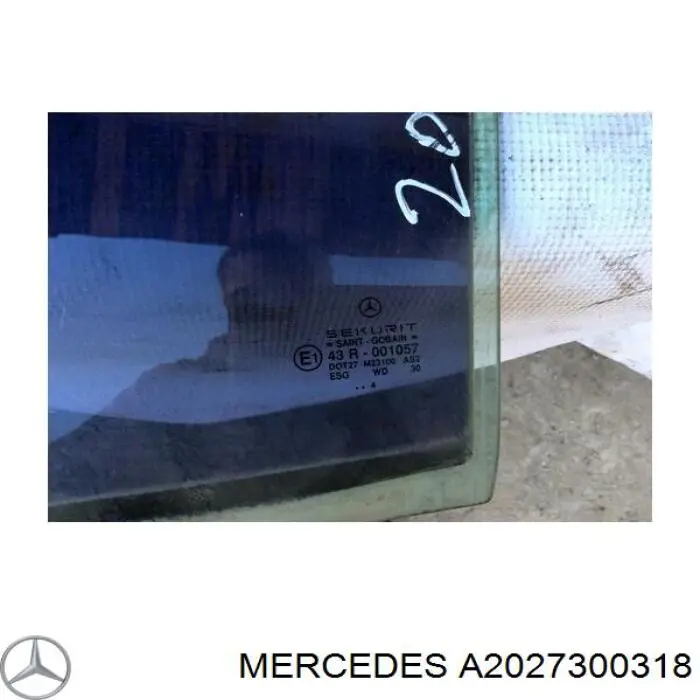 A2027300318 Mercedes luna de puerta trasera izquierda