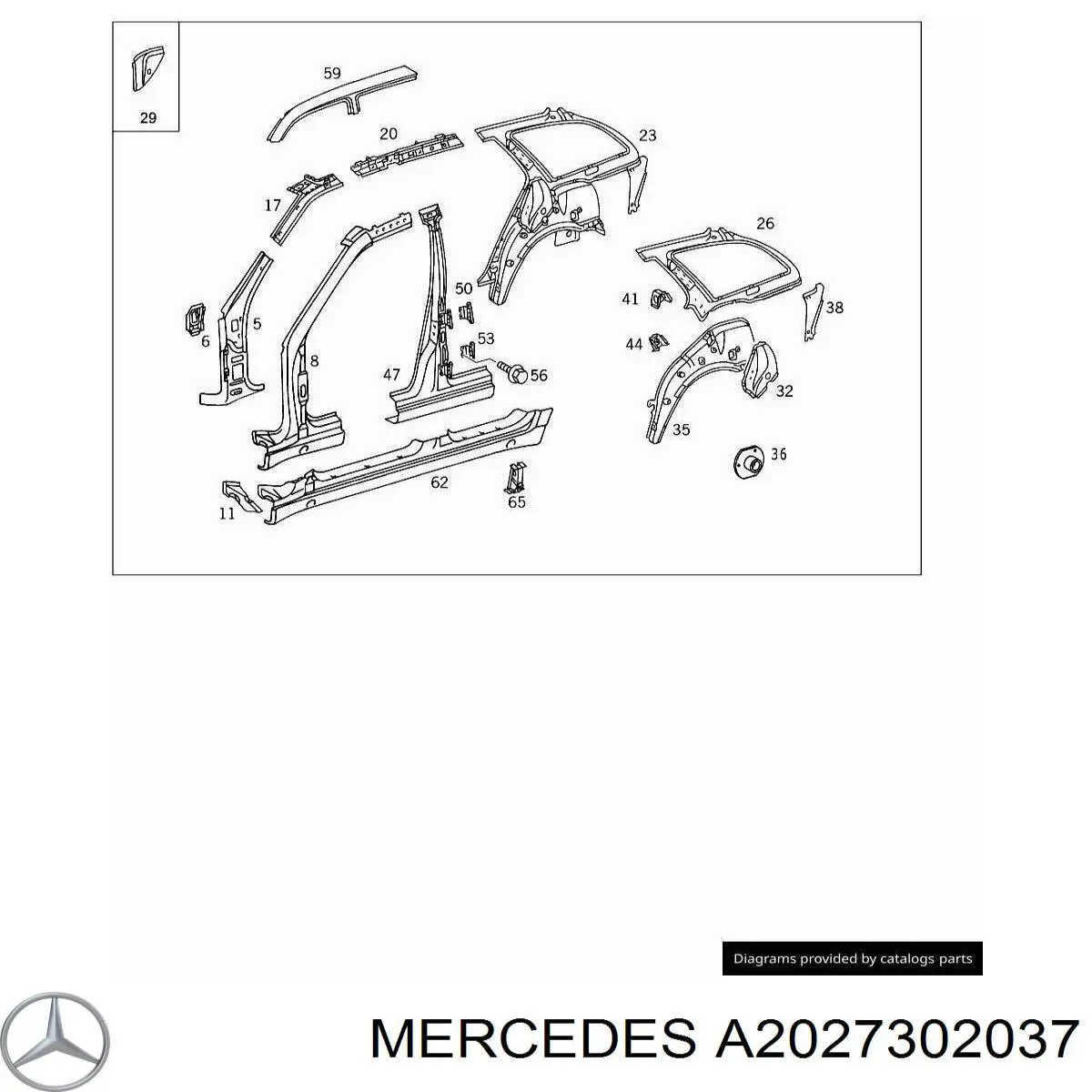  Mercedes A2027301237 precio, desde 85,55 EUR