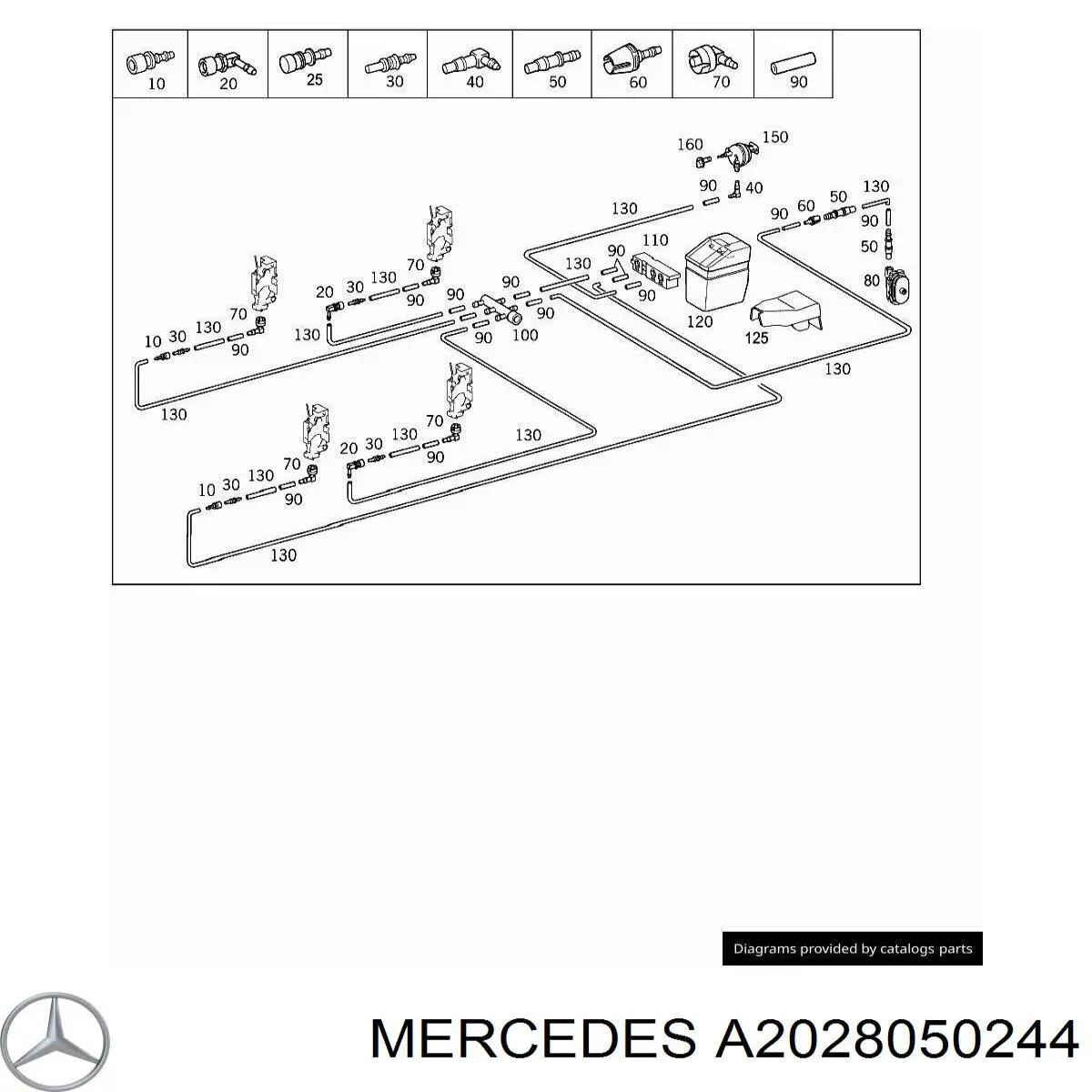  Mercedes A2028050244 precio, desde 8,80 EUR