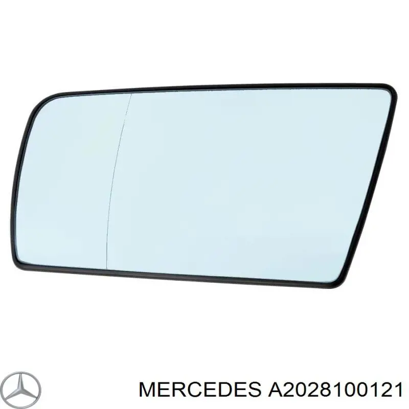 A202810012164 Mercedes cristal de espejo retrovisor exterior izquierdo