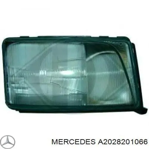 A2028201066 Mercedes cristal de faro derecho