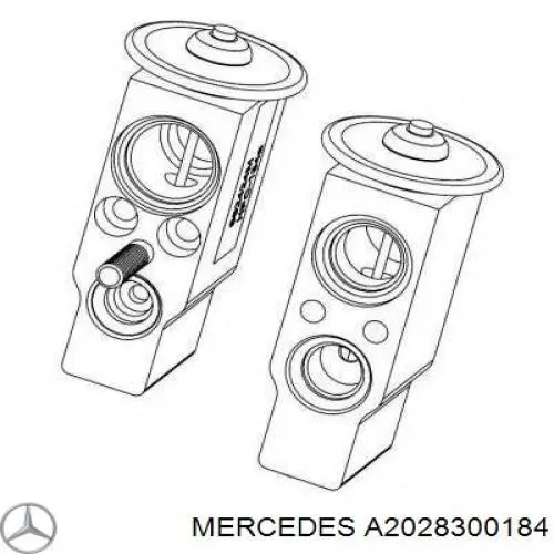 Válvula TRV del aire acondicionado Mercedes A2028300184 precio, desde 33,79 EUR