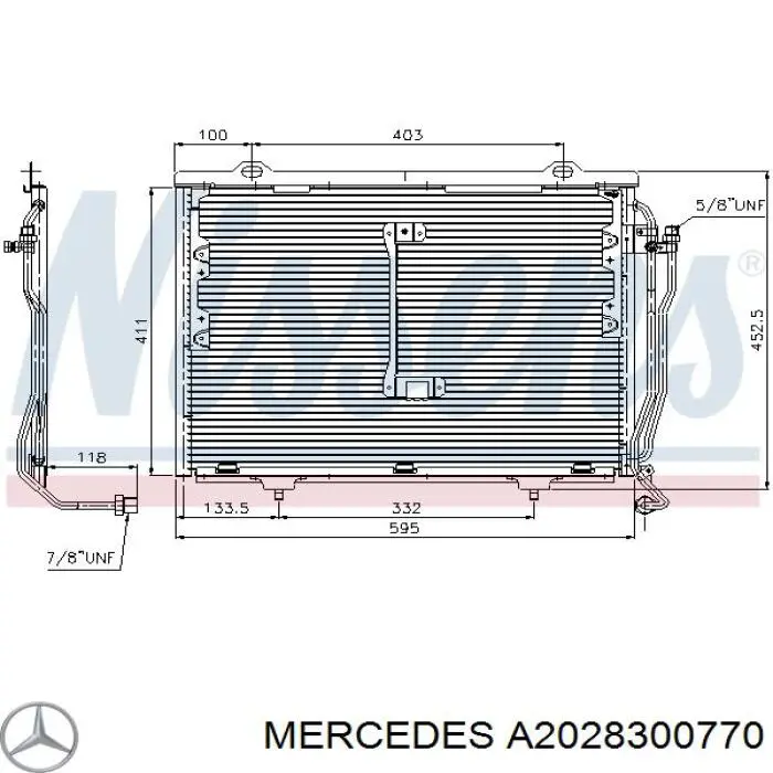 Aire acondicionado capacitor Mercedes A2028300770 precio, desde 87,12 EUR