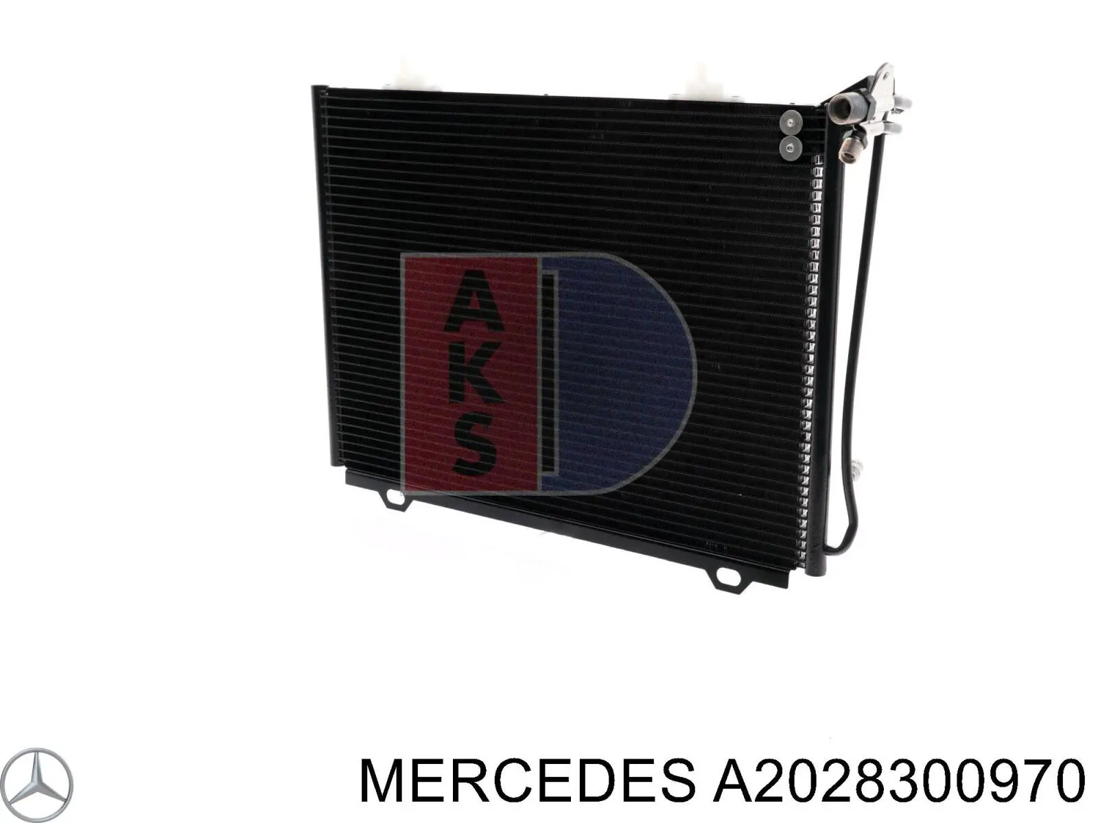 A2028300970 Mercedes Radiador de aire acondicionado