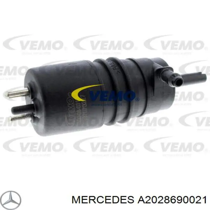 Comprar A2028690021 Mercedes Bomba de agua limpiaparabrisas, delantera