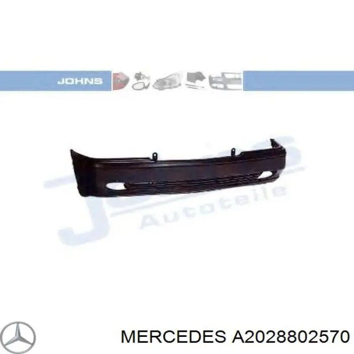 A2028802570 Mercedes paragolpes delantero