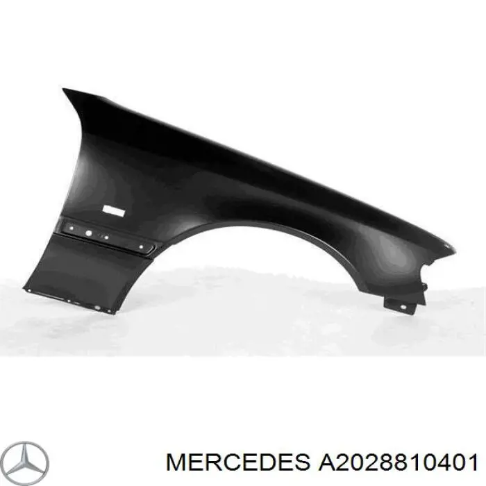A2028810401 Mercedes guardabarros delantero derecho