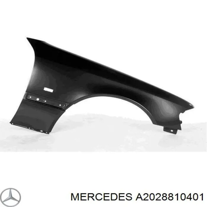 2028810401 Mercedes guardabarros delantero derecho