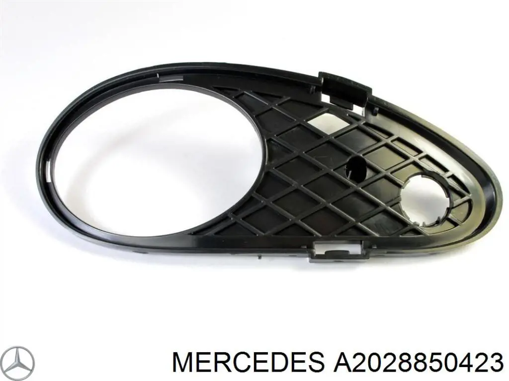 Rejilla de ventilación, parachoques trasero, derecha para Mercedes C (S202)