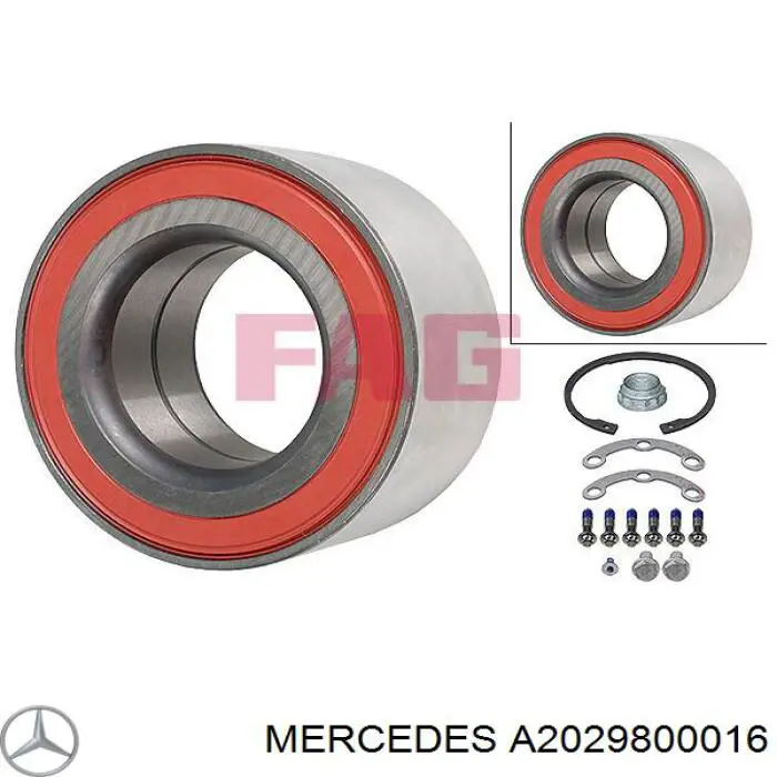 A2029800016 Mercedes cojinete de rueda trasero