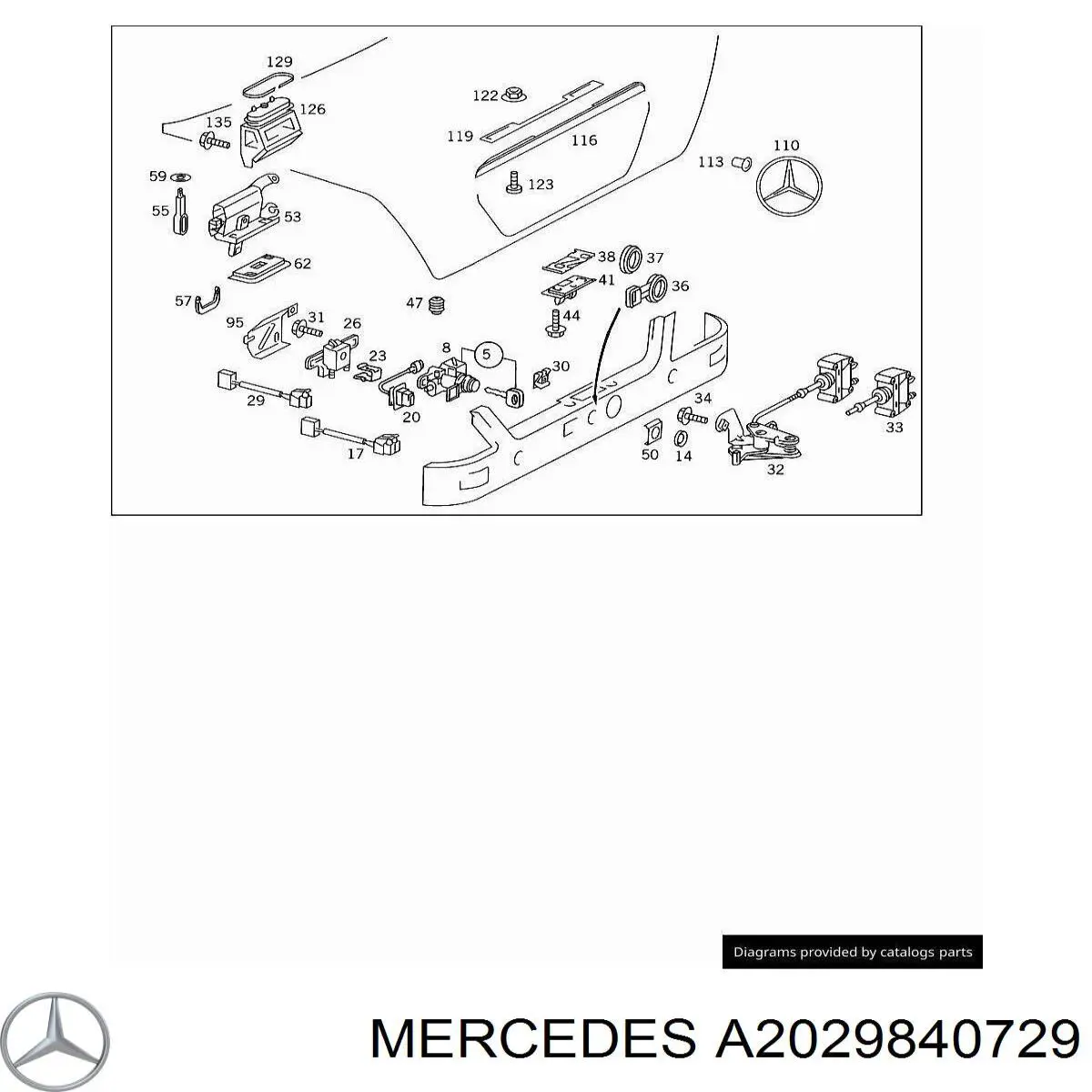 Comprar A2029840729 Mercedes Tornillo del cárter del motor