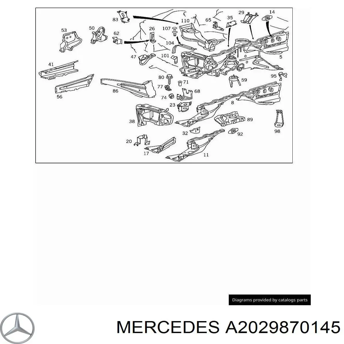  Mercedes A2029870145 precio, desde 7,68 EUR