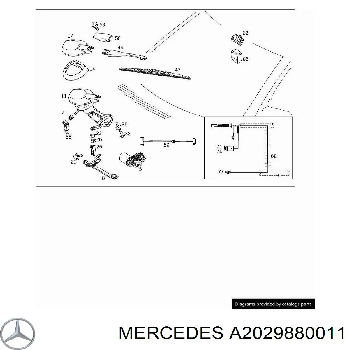  Mercedes A2029880011 precio, desde 22,97 EUR
