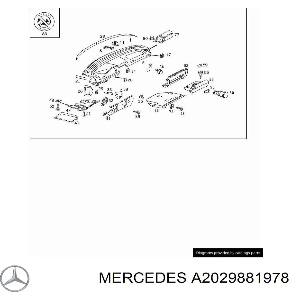  Mercedes A2029881978 precio, desde 1,54 EUR