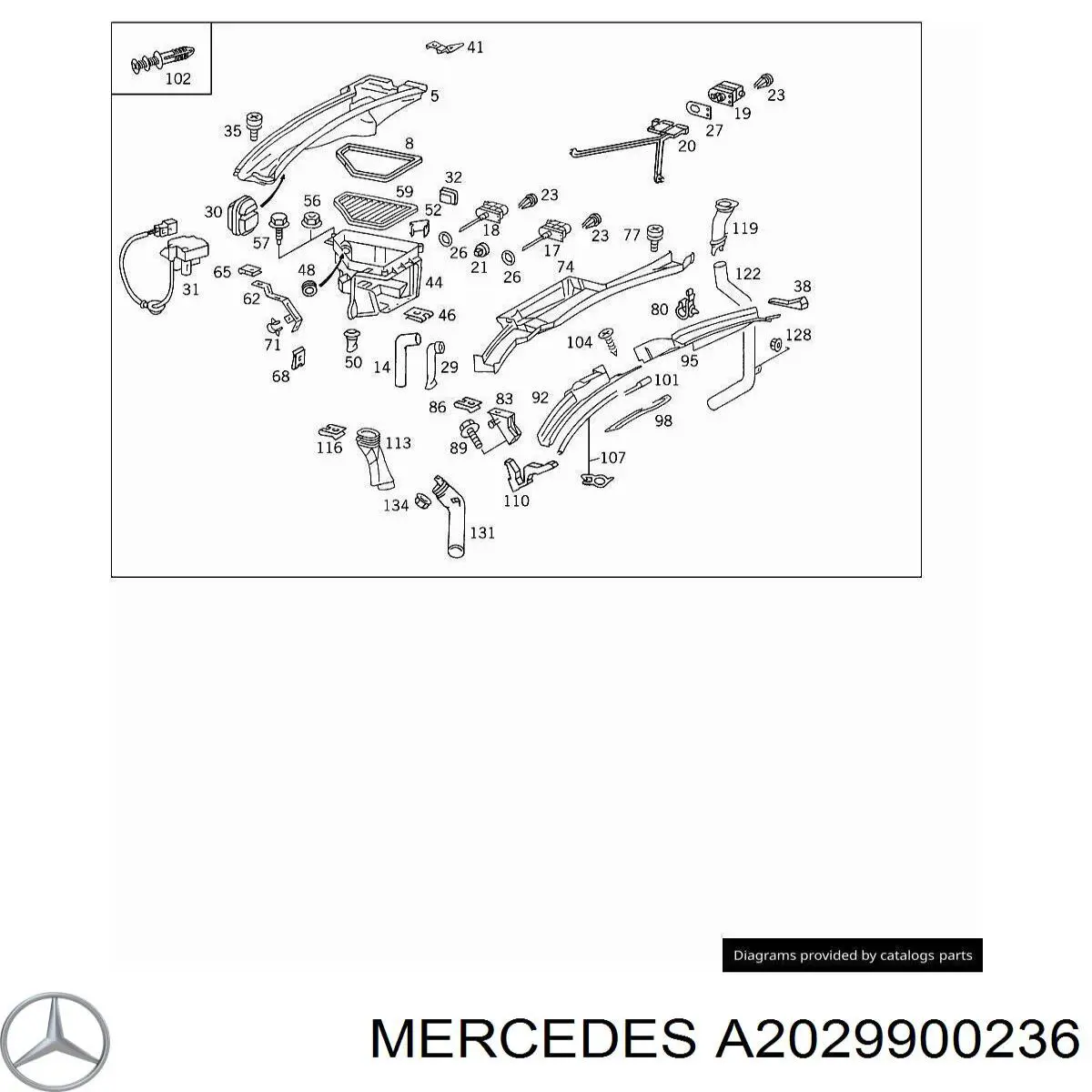  Mercedes A2029900236 precio, desde 1,89 EUR