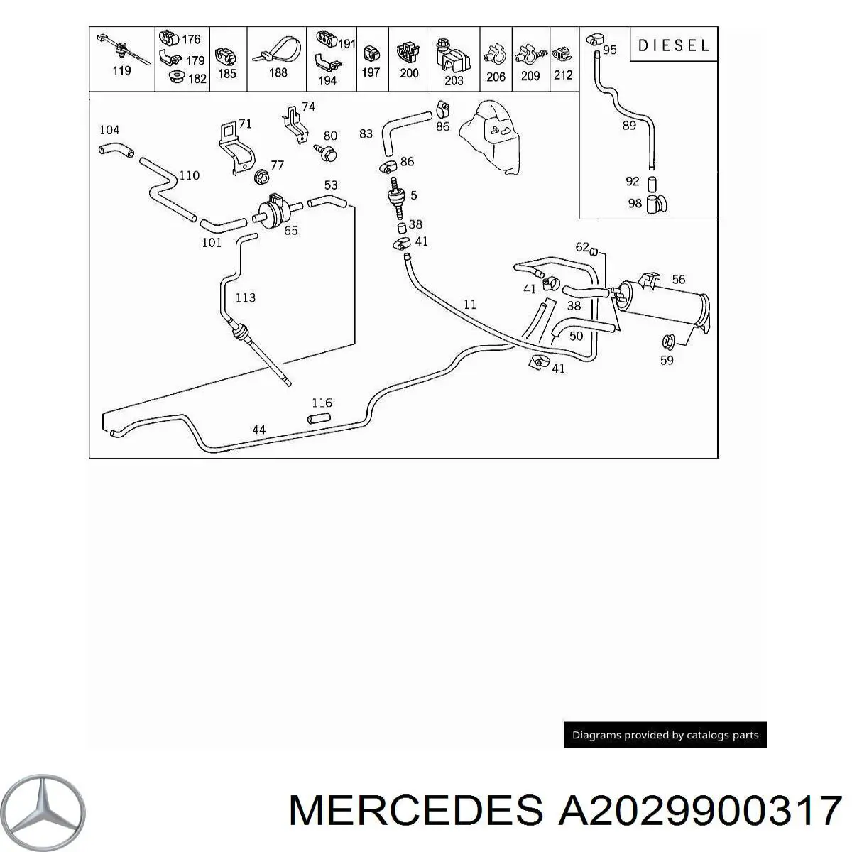  A2029900317 Mercedes