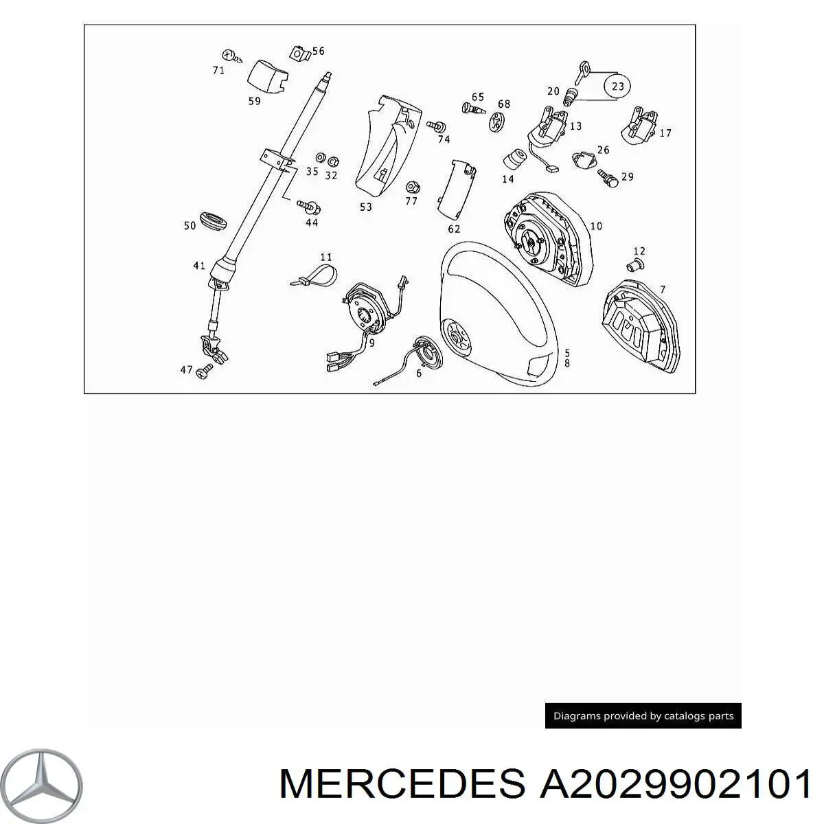  Mercedes A2029902101 precio, desde 5,17 EUR