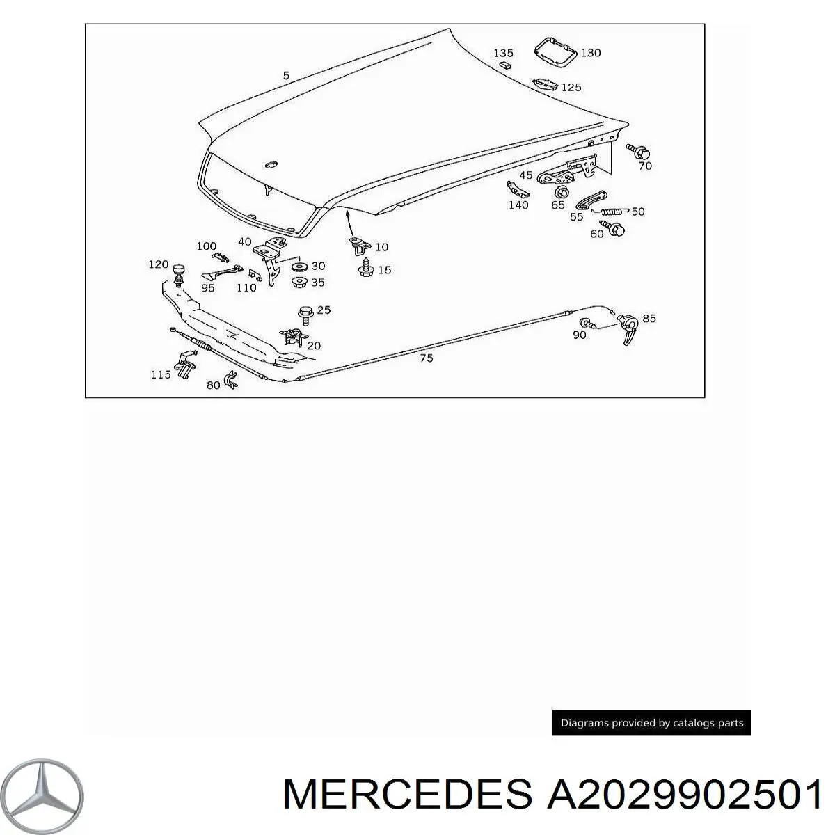  Mercedes A2029902501 precio, desde 5,78 EUR