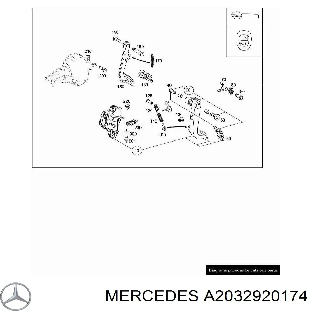  Mercedes A2032920174 precio, desde 11,80 EUR
