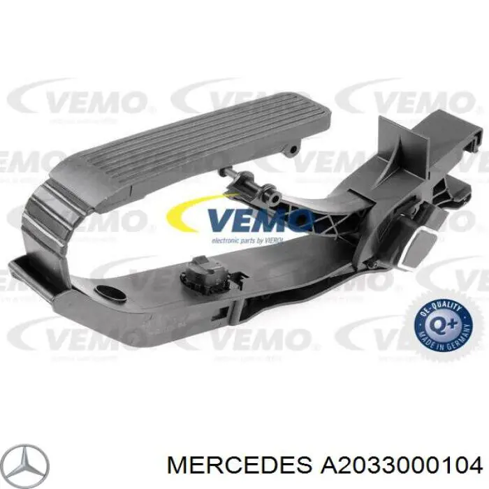 A2033000104 Mercedes pedal de acelerador